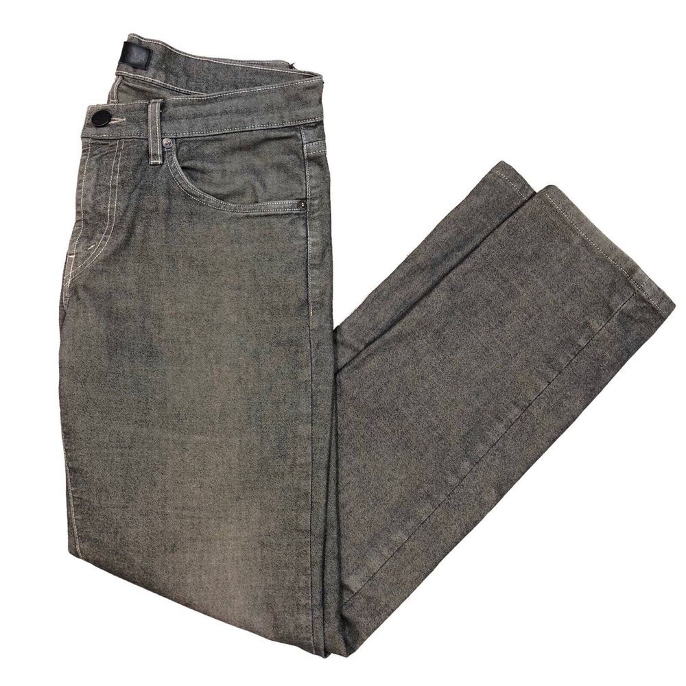 J BRAND Mens Kane Stretch Jeans Straight Washed Olive Mela Green Size 32x30